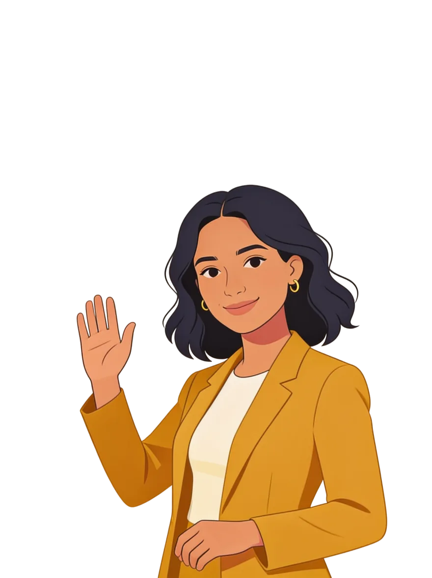Maya, your AI recruitment assistant, waving hello